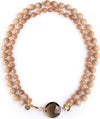 MYA-ACCESSORIES-|-Collana-girocollo-con-doppio-filo-di-pietre-dure