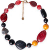 MYA-ACCESSORIES-|-Collana-girocollo-con-pietre-in-acrilico-multicolore