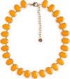 MYA-ACCESSORIES-|-Collana-girocollo-con-pietre-ovali-in-resina-senape