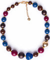 MYA-ACCESSORIES-|-Collana-girocollo-con-sfere-in-acrilico-tono-rosso-e-blu