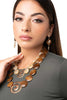 MYA-ACCESSORIES-|-Collana-girocollo-due-linee-con-pietre-in-acrilico-e-inserti-spirale