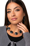 MYA-ACCESSORIES-|-Collana-girocollo-in-metallo-con-cerchi-marmorizzati