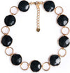 MYA-ACCESSORIES-|-Collana-girocollo-in-metallo-con-cerchi-marmorizzati