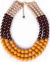 MYA-ACCESSORIES-|-Collana-girocollo-multilinee-con-sfere-in-acrilico