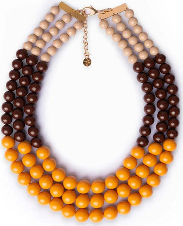 MYA-ACCESSORIES-|-Collana-girocollo-multilinee-con-sfere-in-acrilico