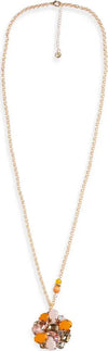 MYA-ACCESSORIES-|-Collana-lunga-a-catena-con-pendente-a-fiore-in-vetro