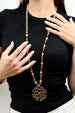 MYA-ACCESSORIES-|-Collana-lunga-microcristalli-con-pendente