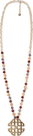 MYA-ACCESSORIES-|-Collana-lunga-microcristalli-con-pendente