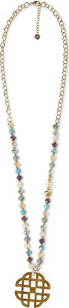 MYA-ACCESSORIES-|-Collana-lunga-microcristalli-con-pendente