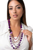 MYA-ACCESSORIES-|-Collana-multifilo-con-pietre-in-resina-e-fiore-in-vetro
