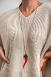 MYA-ACCESSORIES-|-Collana-pendente-corno-smaltato