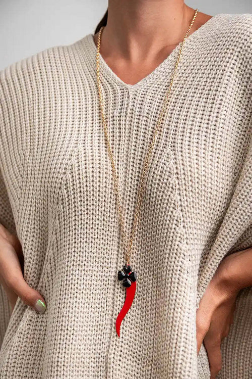 MYA-ACCESSORIES-|-Collana-pendente-corno-smaltato