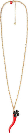 MYA-ACCESSORIES-|-Collana-pendente-corno-smaltato
