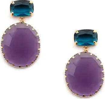 MYA-ACCESSORIES-|-Orecchini-di-metallo-con-vetro