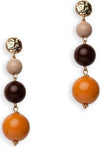 MYA-ACCESSORIES-|-Orecchini-pendenti-con-tre-sfere-in-acrilico