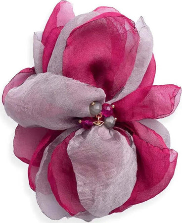 MYA-ACCESSORIES-|-Spilla-a-forma-di-fiore-in-tessuto