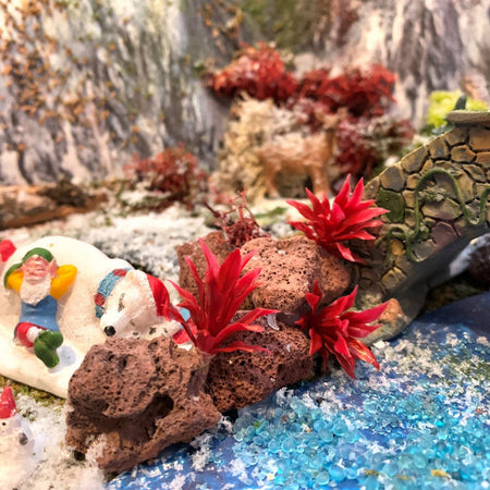 Mix cespugli per villaggi natalizi e presepi 24 pezzi