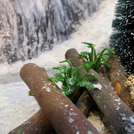 Mix cespugli per villaggi natalizi e presepi 24 pezzi