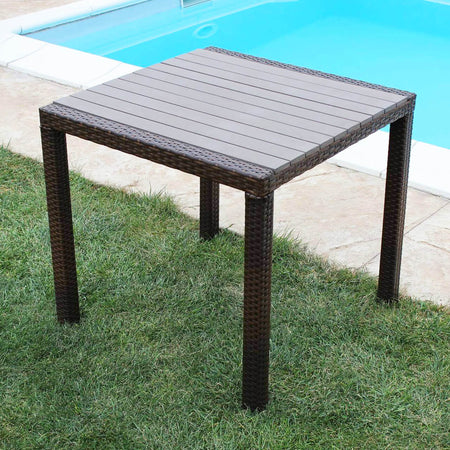 MYKONOS---tavolo-da-giardino-in-alluminio,-wicker-e-polywood-Marrone-Milani-Home