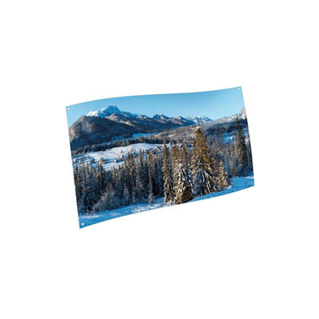 Poster in tessuto "Villaggio invernale" per villaggi Natalizi