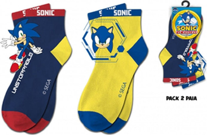 N. 2 Calzini Sonic Bambino Moda/Bambini e ragazzi/Abbigliamento/Calzini e calze/Calzini/Calze Store Kitty Fashion - Roma, Commerciovirtuoso.it