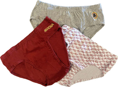 N. 3 Slip AS Roma Bambino da 6 a 9 anni Prodotto ufficiale Moda/Bambini e ragazzi/Abbigliamento/Intimo/Slip Store Kitty Fashion - Roma, Commerciovirtuoso.it