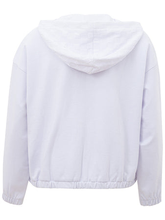 Armani Exchange Felpa con Zip Gold da donna