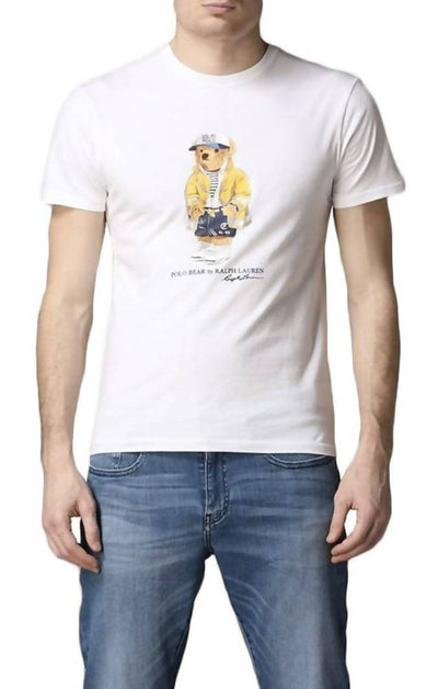 Polo Ralph Lauren T-shirt Uomo Orsetto Polo Bear Polo Ralph Lauren Con Stampa Orso Slim Fit Maglia Maniche Corte