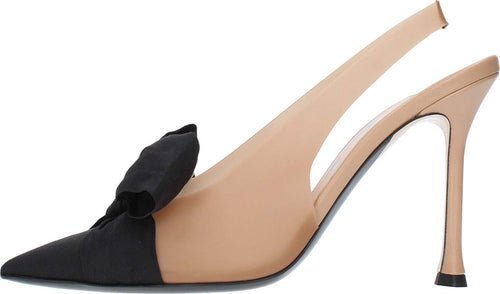 NÂ°21-Scarpe-con-Tacco-Marrone-nero-da-donna
