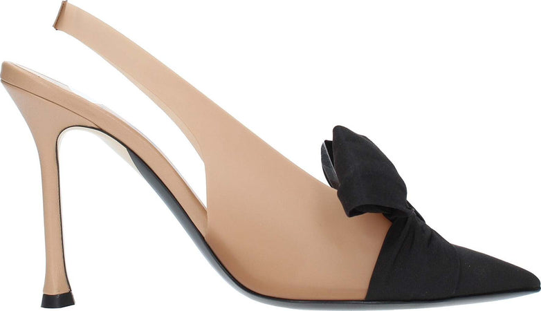 NÂ°21-Scarpe-con-Tacco-Marrone-nero-da-donna