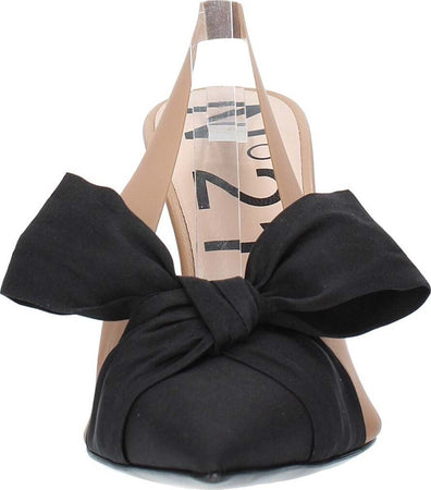 NÂ°21-Scarpe-con-Tacco-Marrone-nero-da-donna