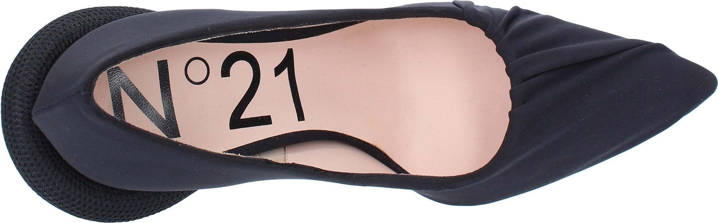 NÂ°21-Scarpe-con-Tacco-Nero-da-donna