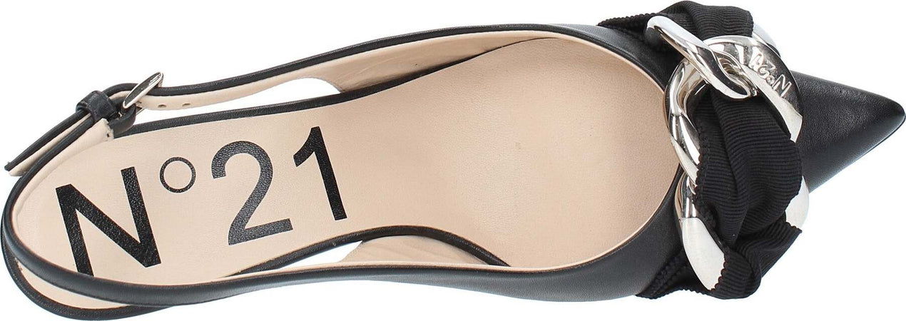 NÂ°21-Scarpe-con-Tacco-Nero-da-donna