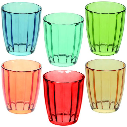 TOGNANA Set 6 bicchieri 310 cc Vetro Multicolor