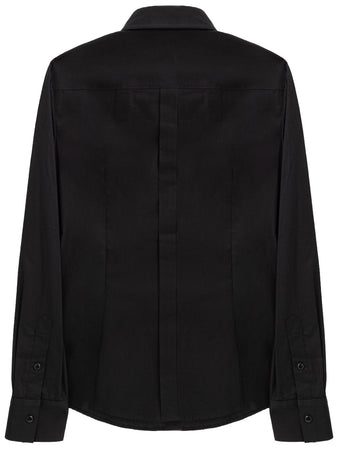 Dolce & Gabbana Camicia nero in cotone da uomo