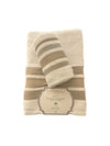 Set Asciugamani 1+1 Via Roma 60 Lino – Spugna di Cotone Jacquard 420 gr/m²