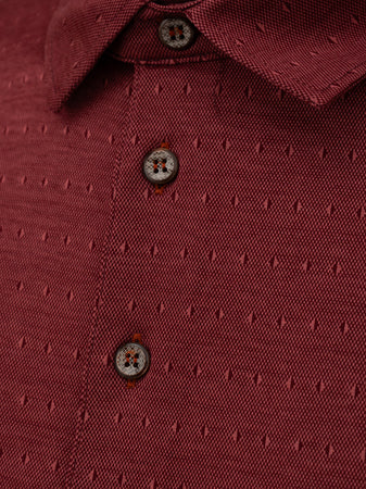 CANALI Polo Canali burgundy manica corta da uomo