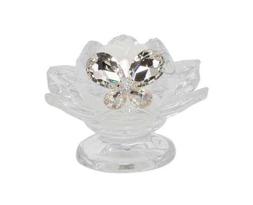 Matrimonio Harmony Porta candela fiore di loto  Cristallo