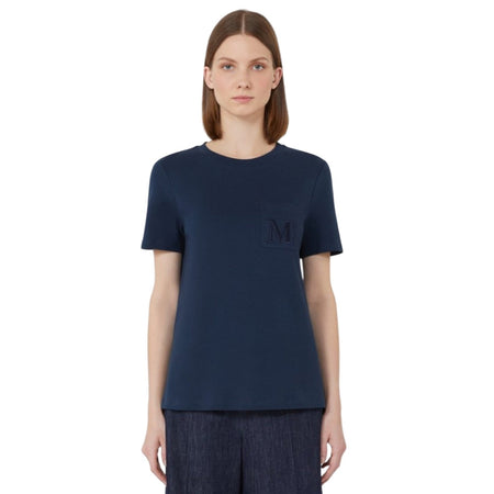 MAX MARA t-shirt donna max mara - madera - blu da donna