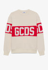 GCDS FELPA BAND LOGO CREWNECK da uomo