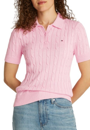 Tommy Hilfiger POLO CO CABLE MID GG SS POLO SWT da donna