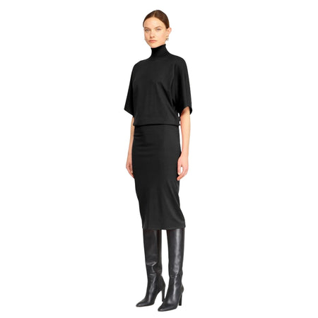 SEMICOUTURE vestiti casual donna semicouture - charlene - nero da donna