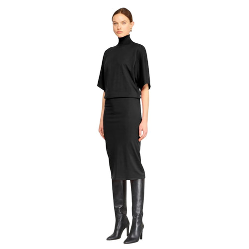 SEMICOUTURE vestiti casual donna semicouture - charlene - nero da donna