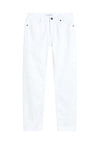 calvin klein jeans MID RISE SLIM ANKLE-WHITE da donna