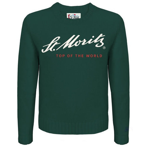 MC2 SAINT BARTH felpe senza cappuccio uomo mc2 saint barth - bombardino light st moritz 51 patch - verde da uomo