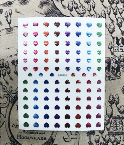 NAIL ART STICKERS CUORI COLORATI CUORICINI 3D 102 DECORAZIONI ADESIVA UNGHIE Bellezza/Manicure e pedicure/Decorazioni per unghie/Attrezzatura per Nail Art/Strass Trade Shop italia - Napoli, Commerciovirtuoso.it