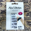 NAIL ART STICKERS FOGLIE NERO ARGENTO GLITTER 12 DECORAZIONI ADESIVA PEEL OFF Bellezza/Manicure e pedicure/Decorazioni per unghie/Attrezzatura per Nail Art/Strass Trade Shop italia - Napoli, Commerciovirtuoso.it