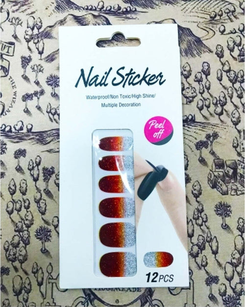NAIL ART STICKERS ROSSO ARGENTO GLITTER 12 DECORAZIONI ADESIVA PEEL OFF UNGHIE Bellezza/Manicure e pedicure/Decorazioni per unghie/Attrezzatura per Nail Art/Strass Trade Shop italia - Napoli, Commerciovirtuoso.it