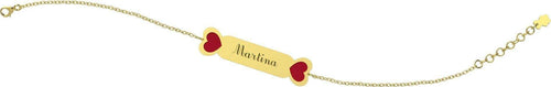 Nanan-Bracciale-con-Targhetta---Cuore-Rosso-Nanán