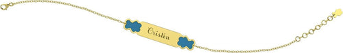 Nanan-Bracciale-con-Targhetta---Orsetti-Azzurri-Nanán